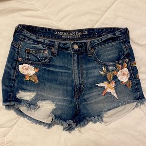 AMERICAN EAGLE High Waisted Jean Shorts